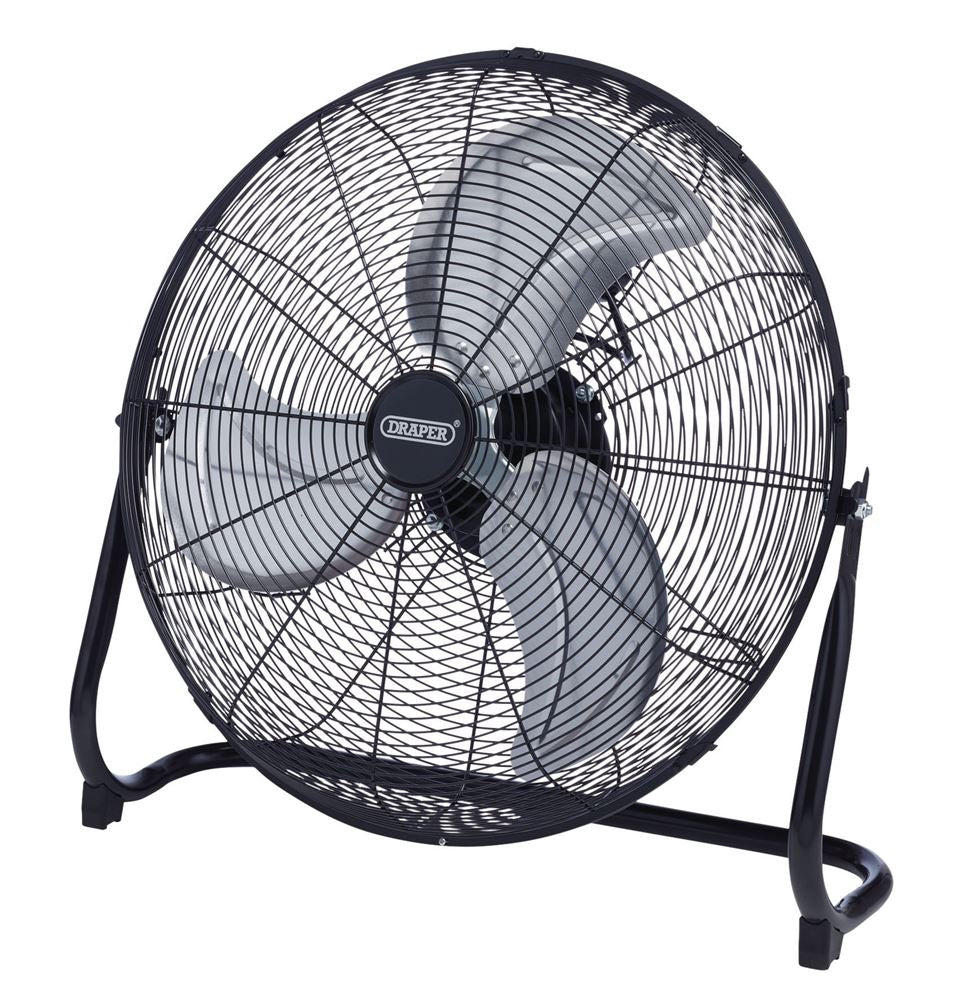 70438 Draper 230V Floor Fan, 20 /500mm, 120W HV20FF Fans W 59 x H 57 x D 20 cm Professional Trade DIY Workshop Garage Use