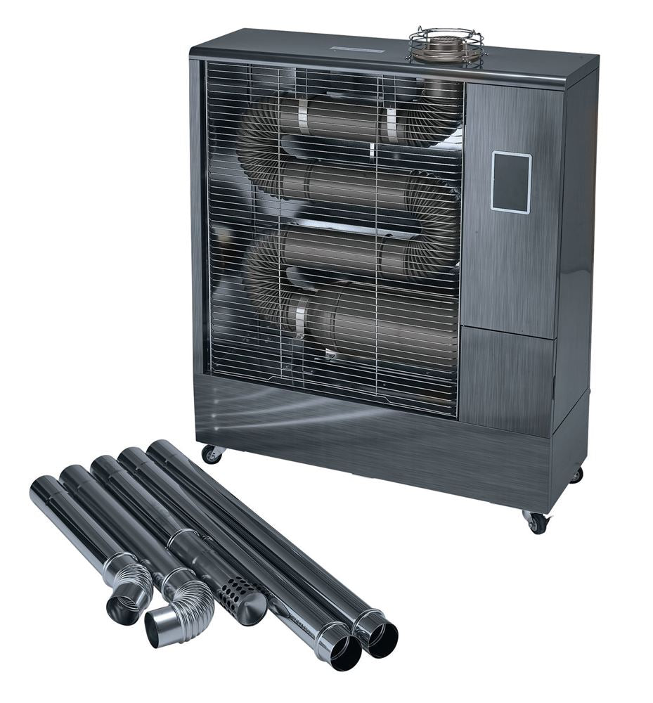 18070 Draper 230V Far Infrared Diesel Heater with Flue Kit, 51,500 BTU/15.1kW Diesel, Kerosene and Paraffin Heaters 920 x 320 x 1110mm Professional