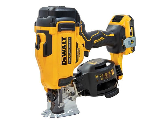 DeWalt DCN45RND2-GB DCN45RND2 XR Brushless Roofing Coil Nailer 18V 2 x 2.0Ah Li-ion