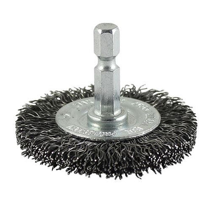 TIMCO Drill Crimp Wire Wheel Brush 50mm Pack 1