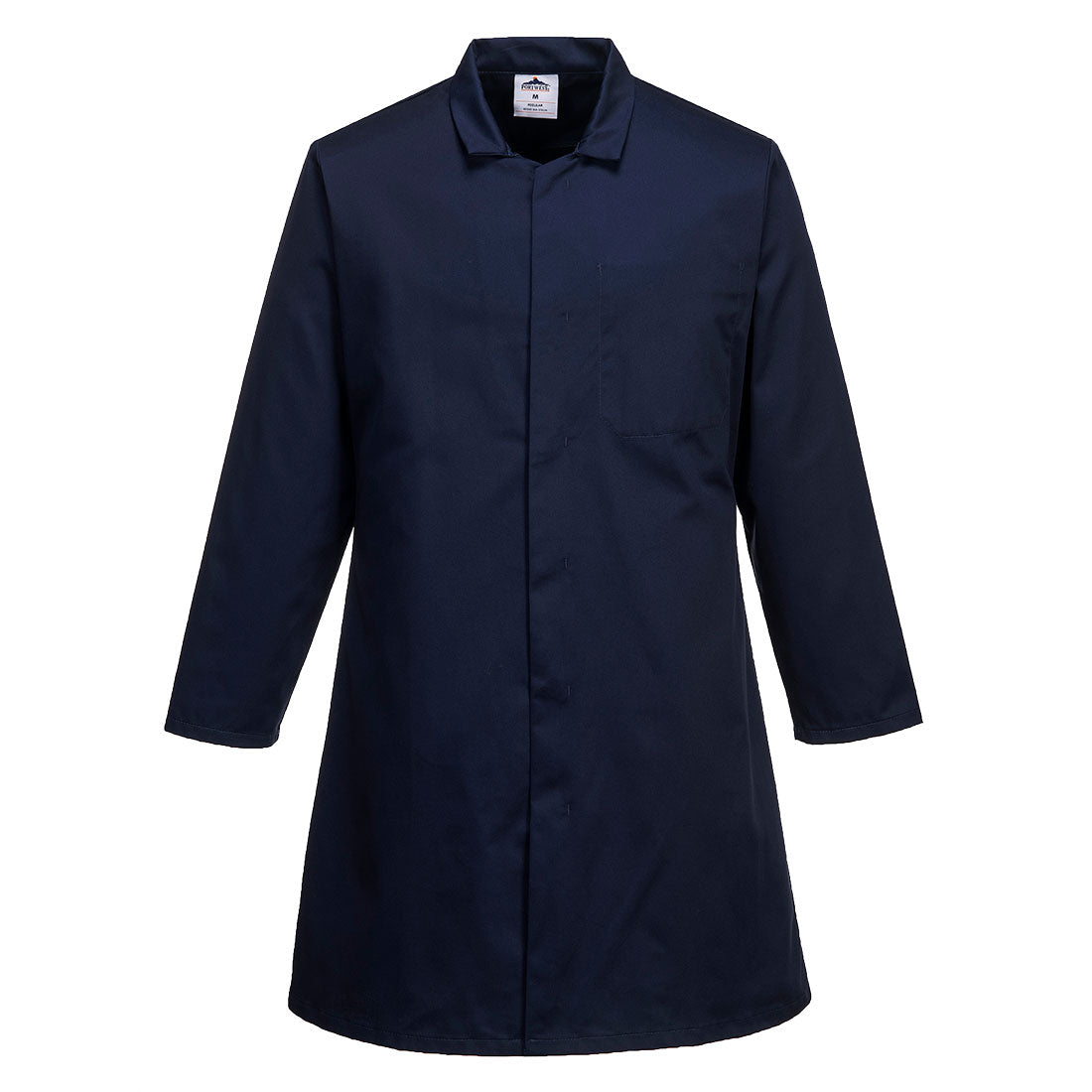 Portwest 2202 - Navy Men?s Food Industry Coat/overcoat, One Pocket sz Large Regular