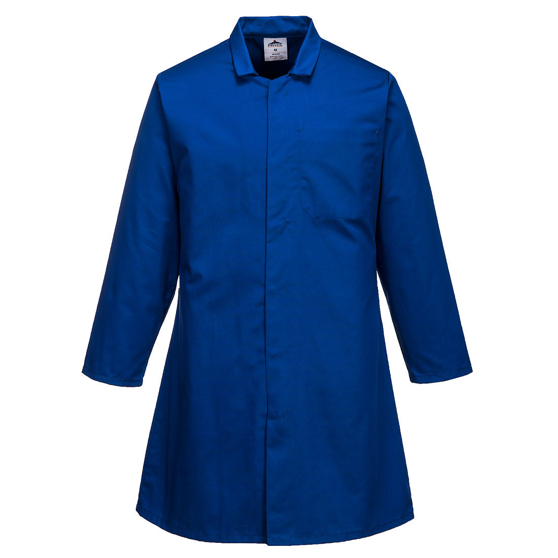 Portwest 2202 - Royal Blue Men?s Food Industry Coat/overcoat, One Pocket sz Large Regular