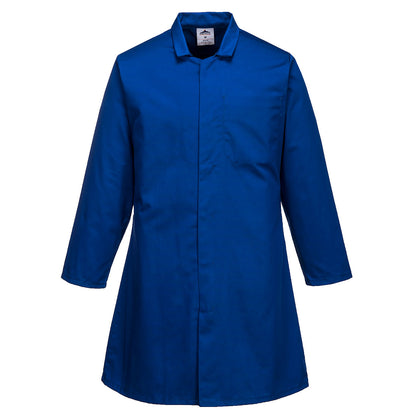 Portwest 2202 - Royal Blue Men?s Food Industry Coat/overcoat, One Pocket sz Small Regular