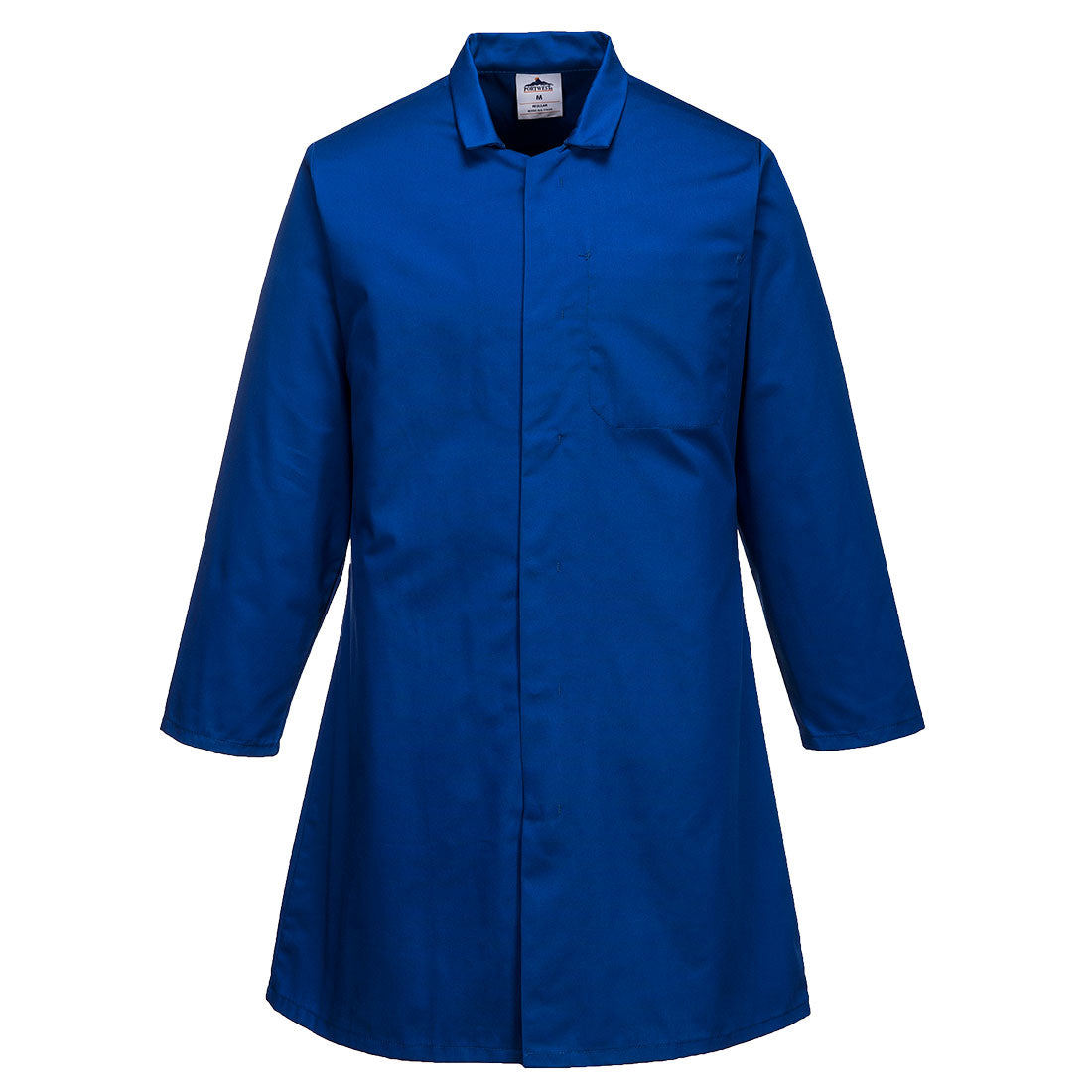 Portwest 2202 - Royal Blue Men?s Food Industry Coat/overcoat, One Pocket sz 3 XL Regular