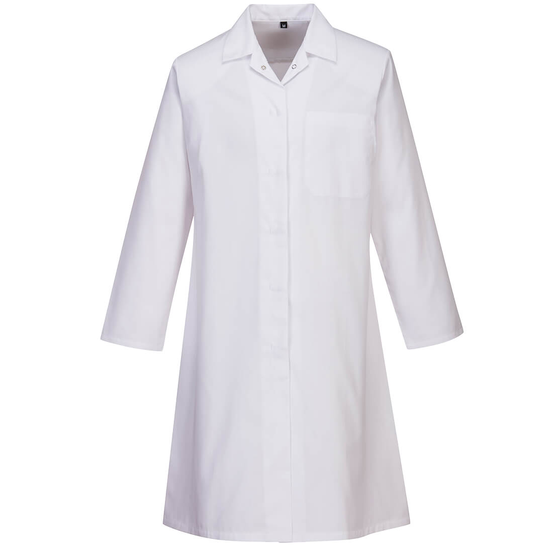 Portwest 2205 - White Ladies Food Industry Coat, One Pocket sz Medium Regular Apron jacket