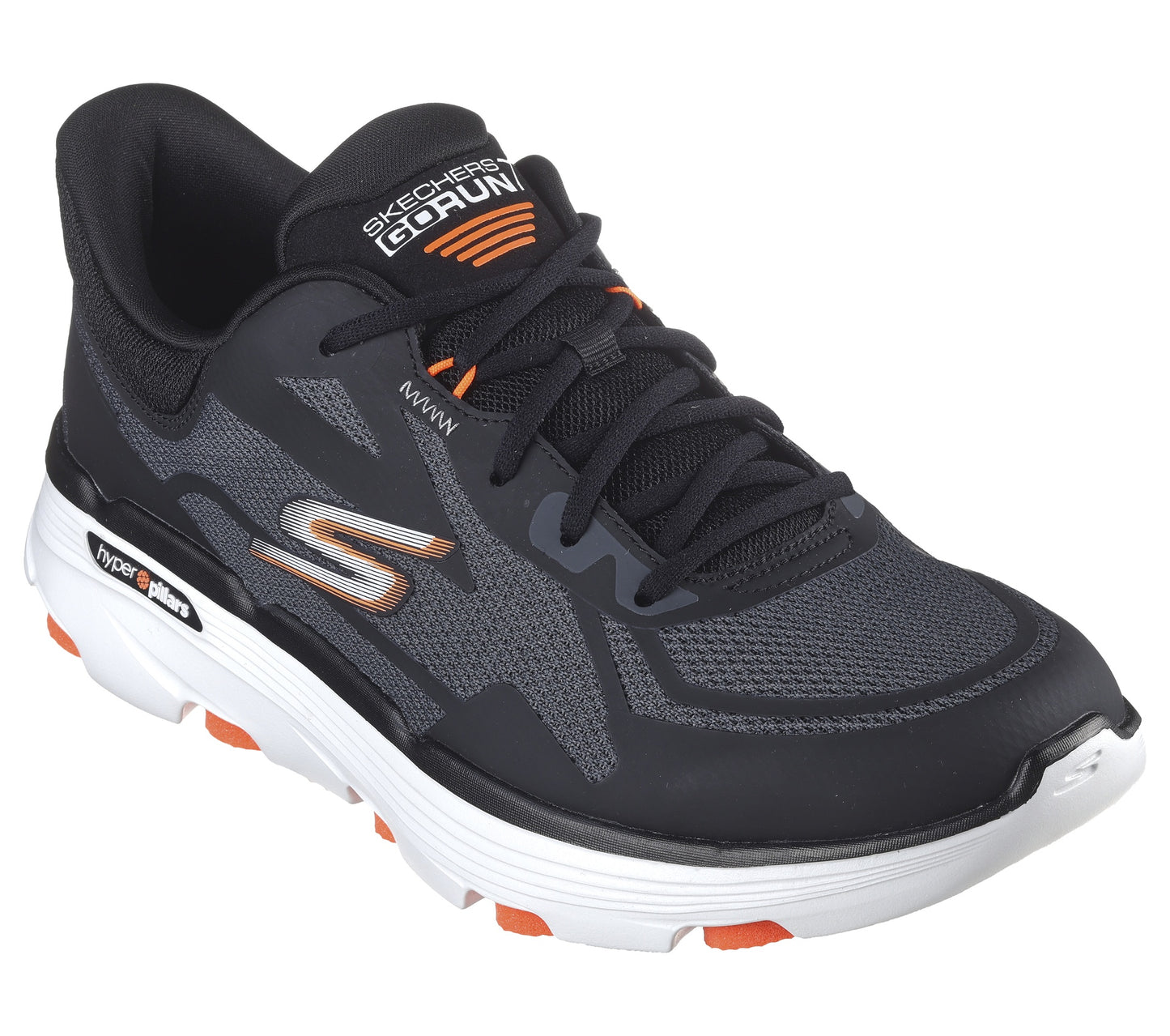 Skechers Go Run 7.0 Mens Shoe | Black/White | Alll Sizes