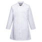Portwest 2206 - White Mens Food Industry Coat, 3 Pockets Apron jacket ALL SIZES