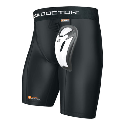 Shock Doctor Core Compression Short with Bio Flex Cup - Large - Black
