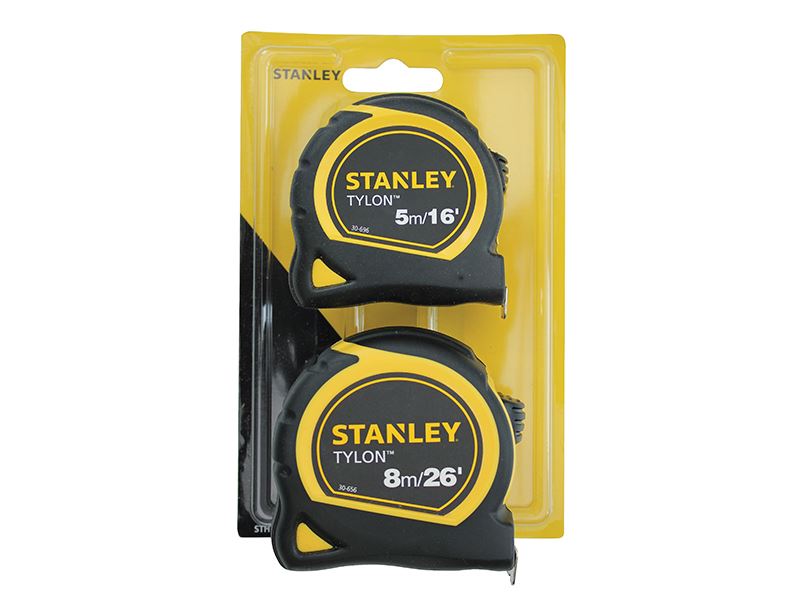 STANLEY� STHT9-98985 Tylon� Pocket Tapes 5m/16ft + 8m/26ft (Twin Pack)
