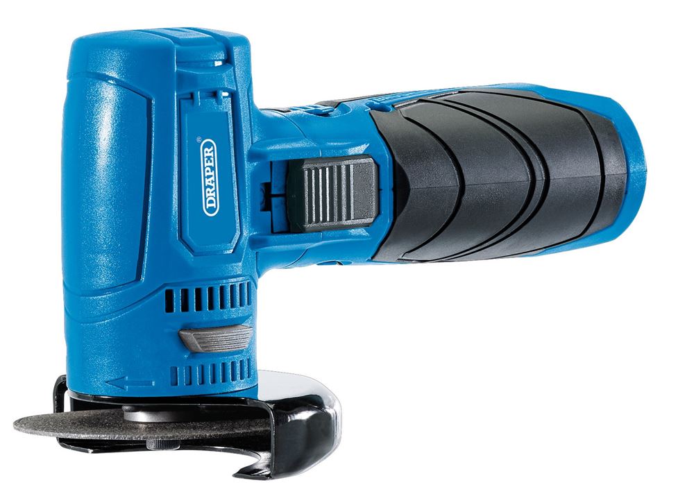 70300 Draper 12V Brushless Angle Grinder/Cut Off Tool (Sold Bare) CAG12VD Angle Grinders Professional Trade DIY Workshop Garage Use