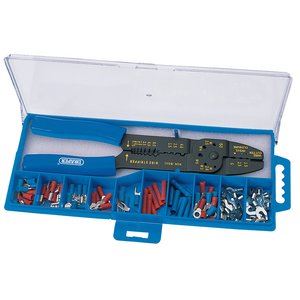 Draper CRIMPING TOOL AND TERMINAL KIT 13658 5 Way Crimping Tool & Terminal Kit, 240mm