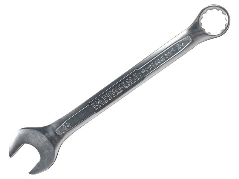 Faithfull FAISPAC24 Combination Spanner CV Satin Finish 24mm |