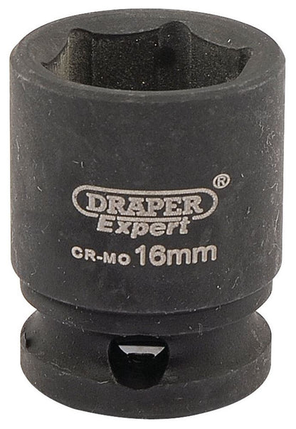 Draper 16MM IMPACT SOCKET 3/8DR 06876 3/8" Sq. Dr. Draper Expert HI-TORQÂ® Metric Impact Sockets