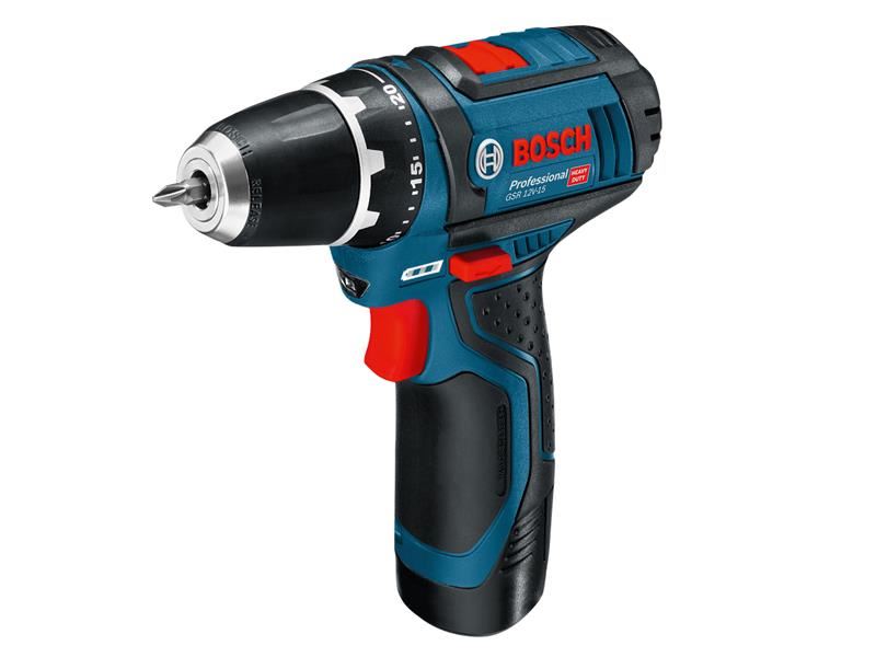 BSH GSR 12V-15 Professional Drill Driver 12V 2 x 2.0Ah Li-ion