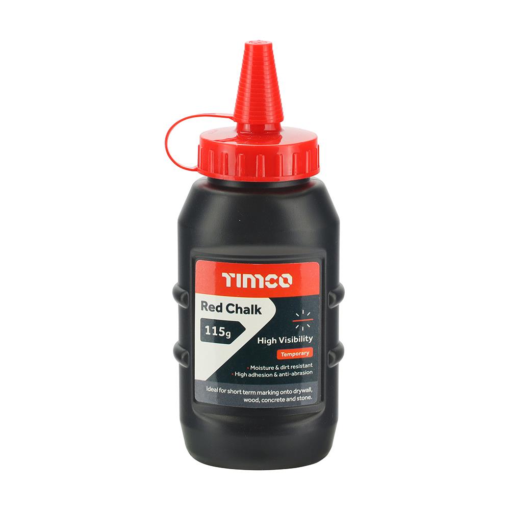 TIMCO Chalk Line Set 30 x 115g Red Pack 1