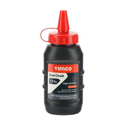 TIMCO Chalk Line Set 30 x 115g Red Pack 1