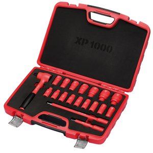 Draper XP1000 19PC 1/2 VDE SOCKET SET XP1000Â® VDE Metric Socket Set, 1/2" Sq. Dr. (19 Piece)
