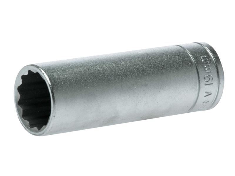 Teng M120619C Bi-Hexagon Socket Deep 12-Point 1/2in Drive 19mm
