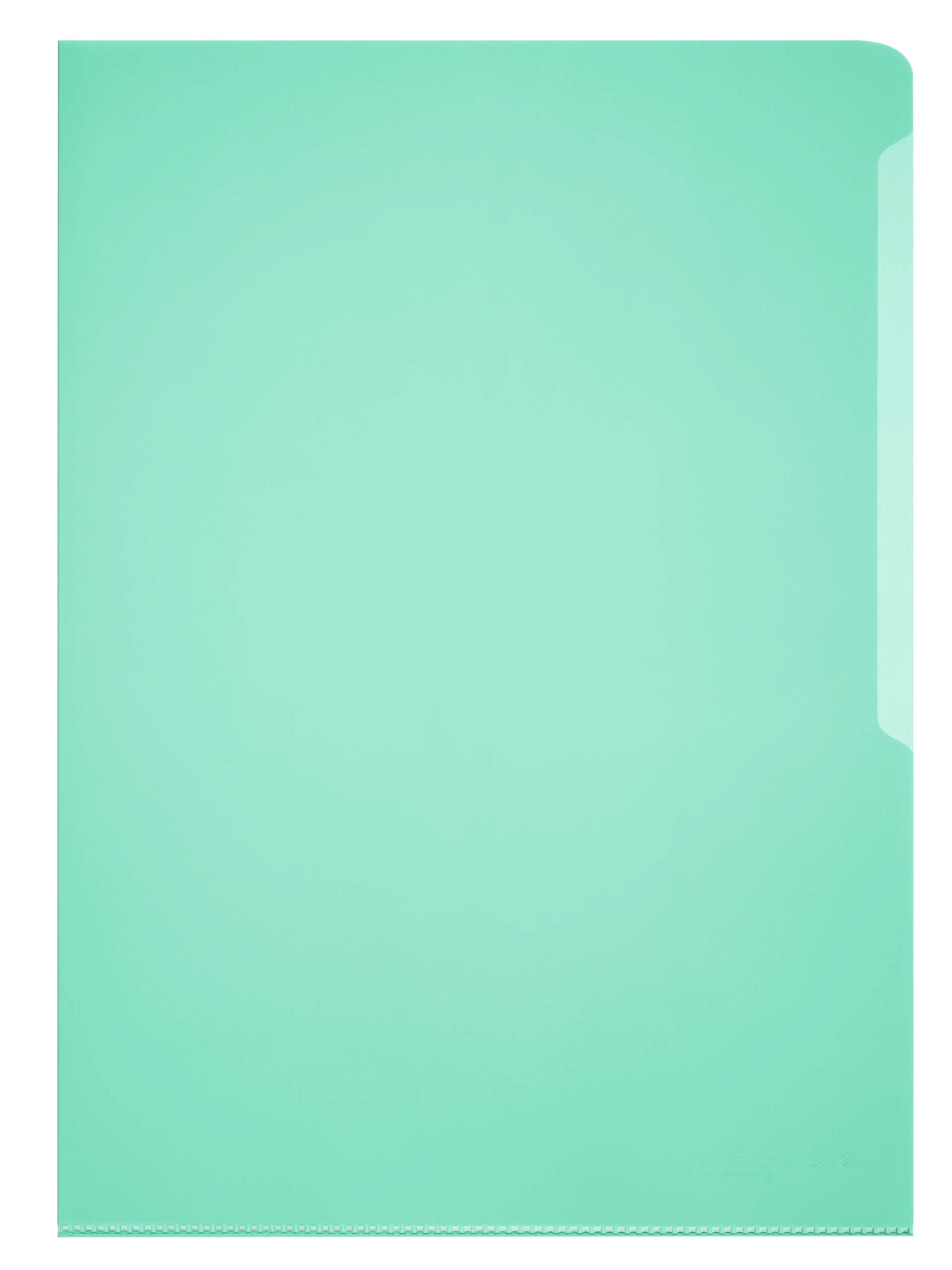 Durable Clear Plastic Cut Flush Document Wallet Folder | 50 Pack | A4 Green