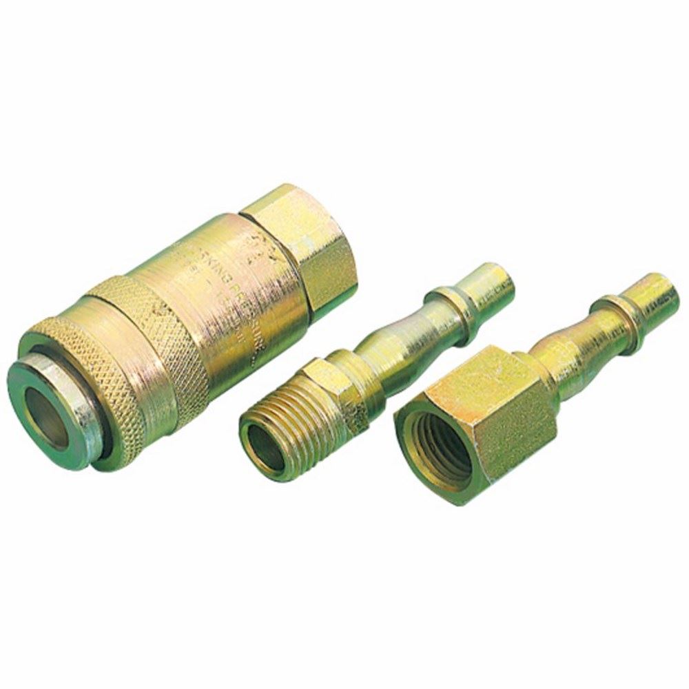 Draper AIR LINE COUPLING SET 1/4 BSP 37844 1/4" BSP Air Line Coupling Set (3 Piece)