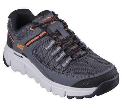 Skechers Summit Outdoor Mens Shoe | Charcoal/Grey/Orange | sz 6