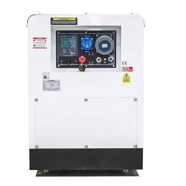 Hyundai DHY12500SE Diesel Generator 10kW 12.5kVA 230V Silenced Standby Mains Standby Portable Site Power Backup Power Portable Backup Site Power