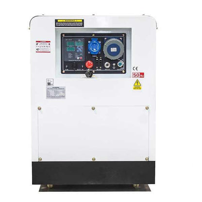 Hyundai DHY12500SE Diesel Generator 10kW 12.5kVA 230V Silenced Standby Mains Standby Portable Site Power Backup Power Portable Backup Site Power
