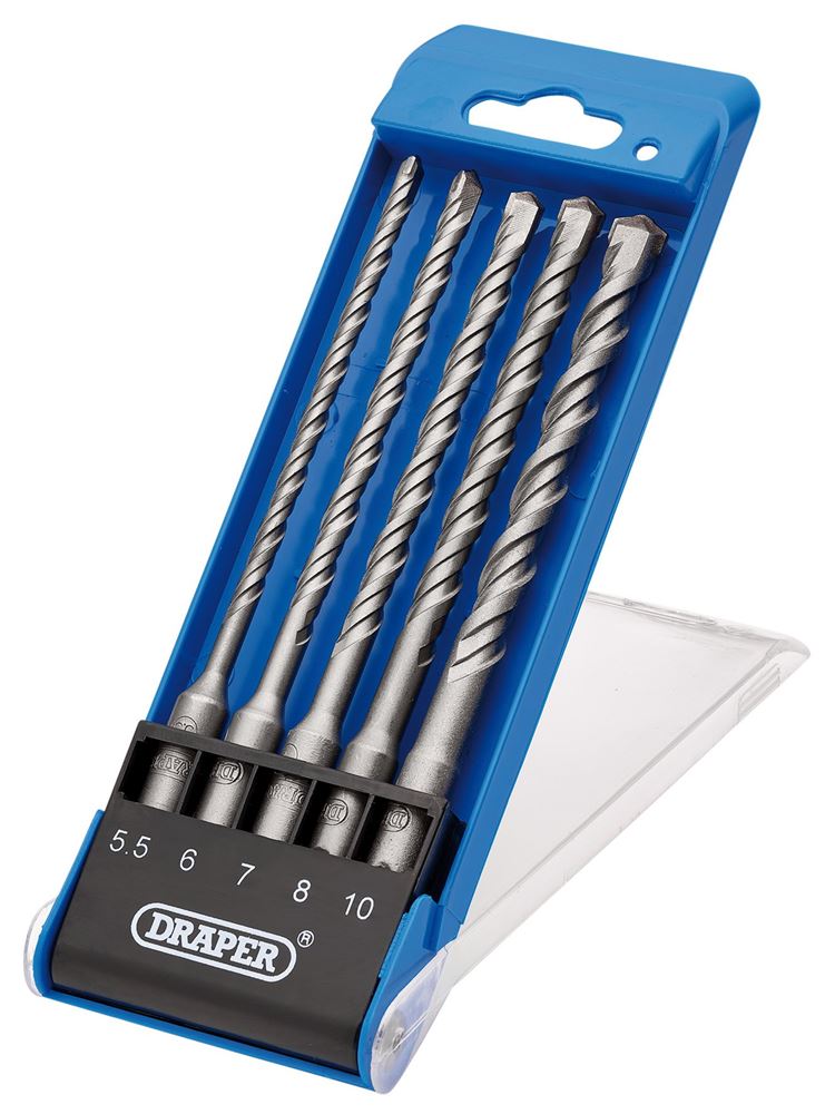 Draper SDS DRILL SET - 5PCS CENTRIC 12427 12427 SDS Plus Centric Tip Drill Bit Set (5 Piece)