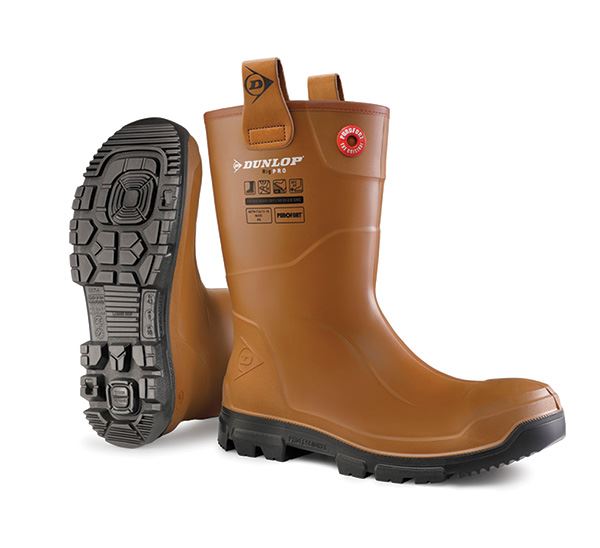 Dunlop Purofort Rigpro Full Safety Unlined Work Boots Steel Toe Durable