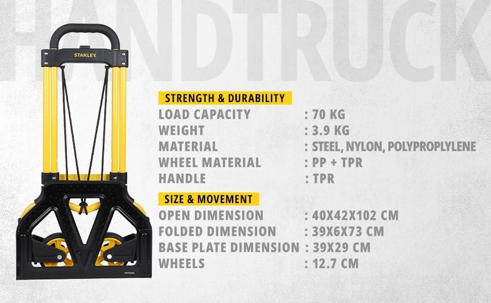 StanleyTrucks SXWTD-FT580 FT580 Folding Hand Truck