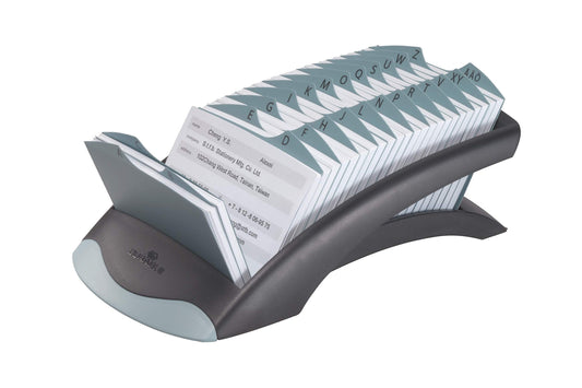 Durable TELINDEX Desktop Address Card Holder | 500 Cards & A-Z Index