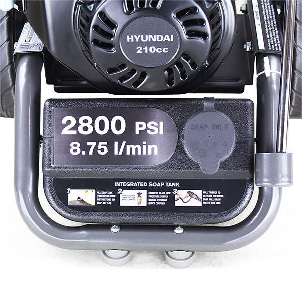 Hyundai 2800psi 212cc 8.75L/min Petrol Pressure Washer | HYW3000P2