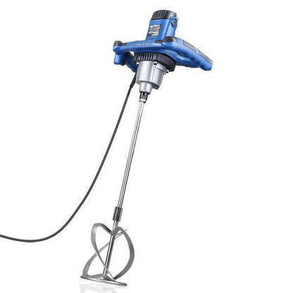 Hyundai HYPM1600E Electric Paddle Mixer 1600W 230V 240V 5pc Trowel Set Plaster Mortar Mixer Cement Mixer
