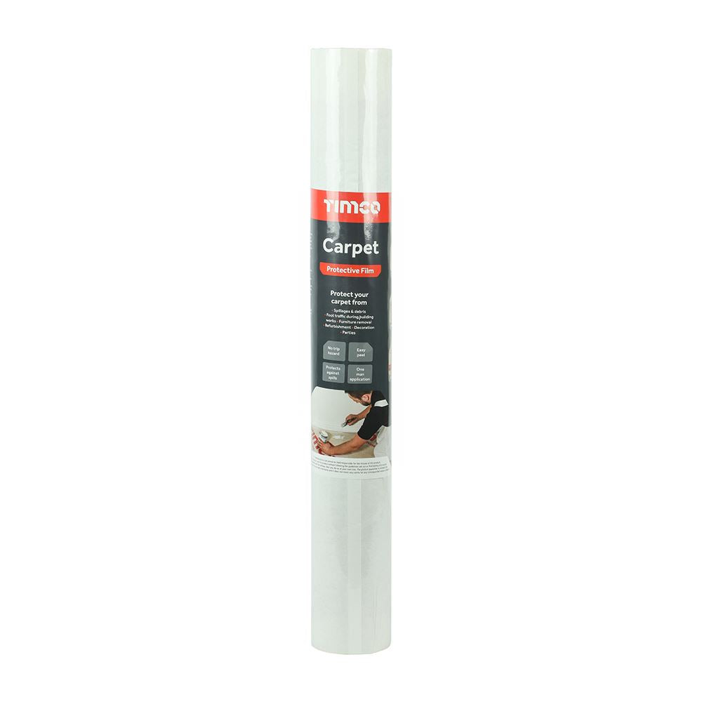 TIMCO Carpet Protective Film 50m x 0.6m Pack 1