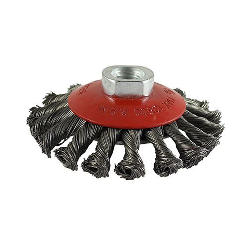 TIMCO Grinder Twist Wire Bevel Brush 100mm Pack 1