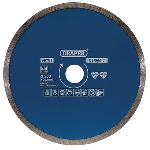 DRAPER 99781 - Continuous Diamond Blade (200mm)