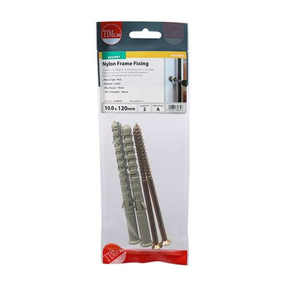 TIMCO Nylon Frame Fixing - ZYP 10.0 x 120 Pack 2