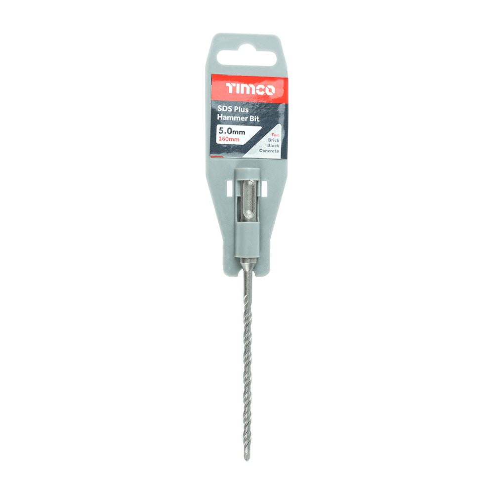 TIMCO SDS Plus Hammer Bit 5.0 x 160 Pack 1