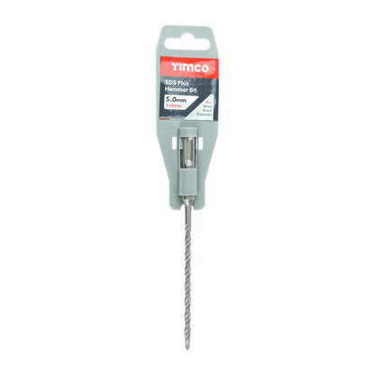 TIMCO SDS Plus Hammer Bit 5.0 x 160 Pack 1