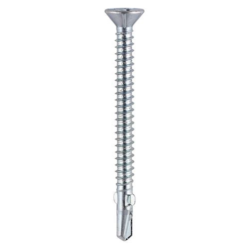 TIMCO Wing Tip No.3 S/Drill - BZP 5.5 x 50 Silver Pack 150