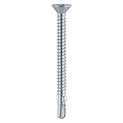 TIMCO Wing Tip No.3 S/Drill - BZP 5.5 x 50 Silver Pack 150