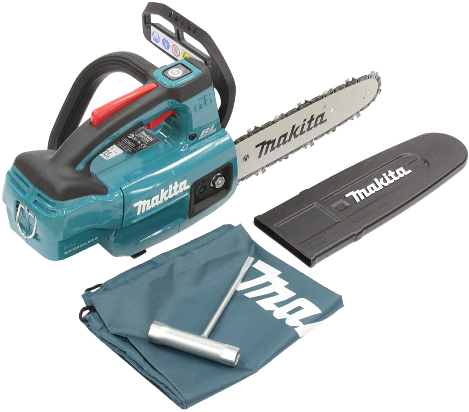 Makita DUC254Z 18v LXT Cordless Brushless 25cm Chainsaw Top Handle  5 ah Battery