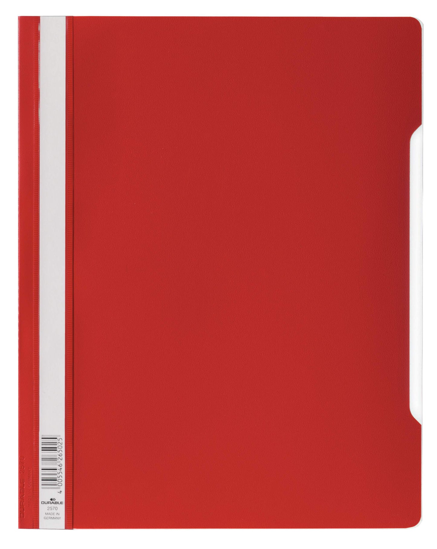 Durable Clear View Project Folder Document Report File | 50 Pack | A4+ Red