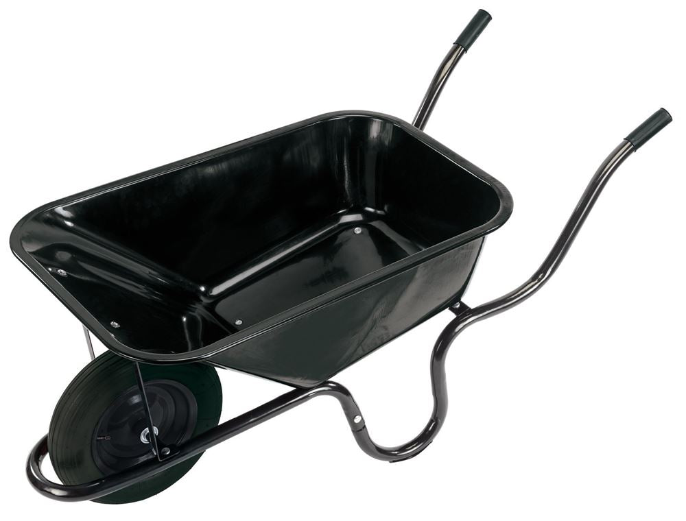 Draper CONTRACTORS WHEELBARROW 85L HD 82755 82755 Metal Tray Contractors Wheelbarrow, 85L