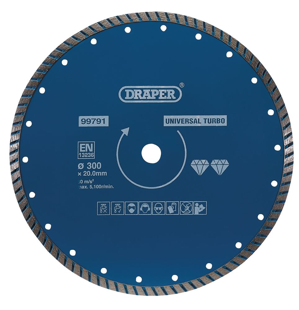DRAPER 99791 - Turbo Diamond Blade (300mm)