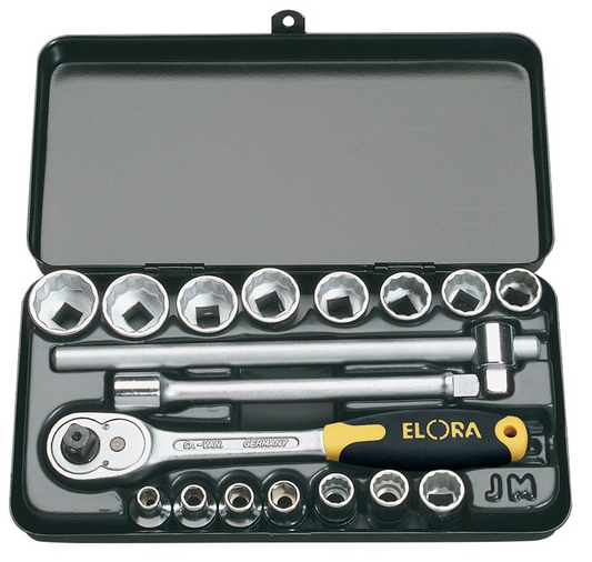 Draper 3/8SQ DRIVE SOCKET SET MM 25932 3/8 Sq. Dr. Metric Socket Set (18 Piece)