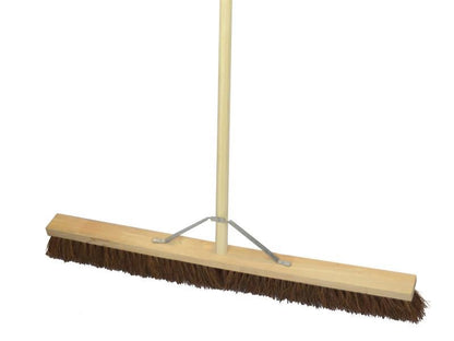 Faithfull FAIBRBASS36H Stiff Bassine Broom 90cm (36in) + Handle & Stay |