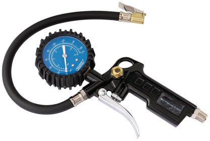 Draper TYRE INFLATOR (DIAL GAUGE) 91273 Pistol-Grip Tyre Inflator