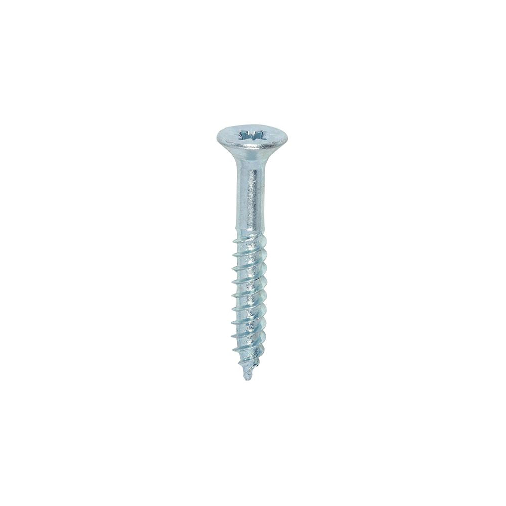TIMCO Twin Woodscrew PZ2 CSK Zinc 8 x 1 1/4 Silver Pack 200