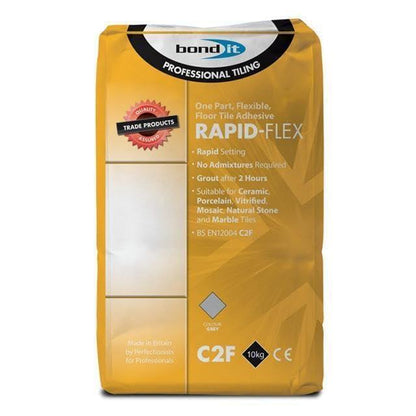 Bond It Rapid-Flex Grey Tile Adhesive 20kg Flexible Rapid Set Floor